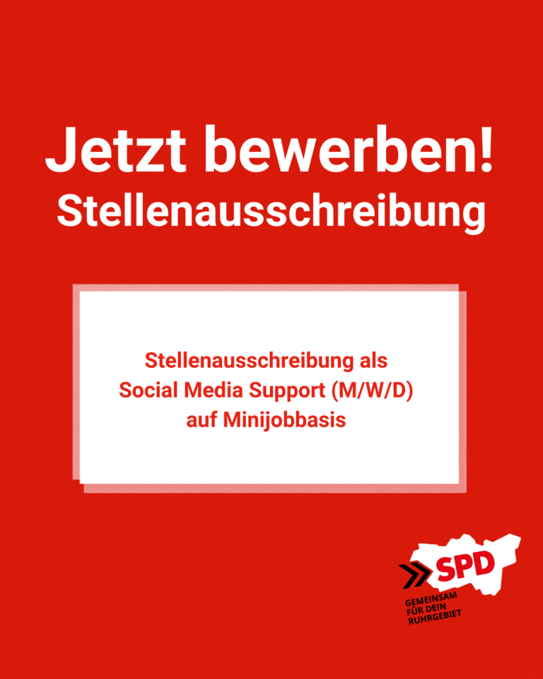 STELLENAUSSCHREIBUNG ALS SOCIAL MEDIA SUPPORT (M/W/D)